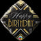18" DIAMOND FOIL BDAY ART DECO